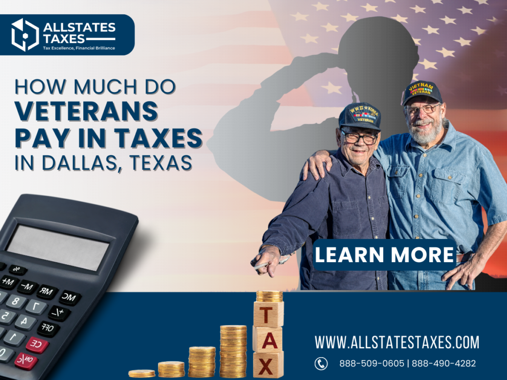 how much do veterans pay in taxes in dallas texas